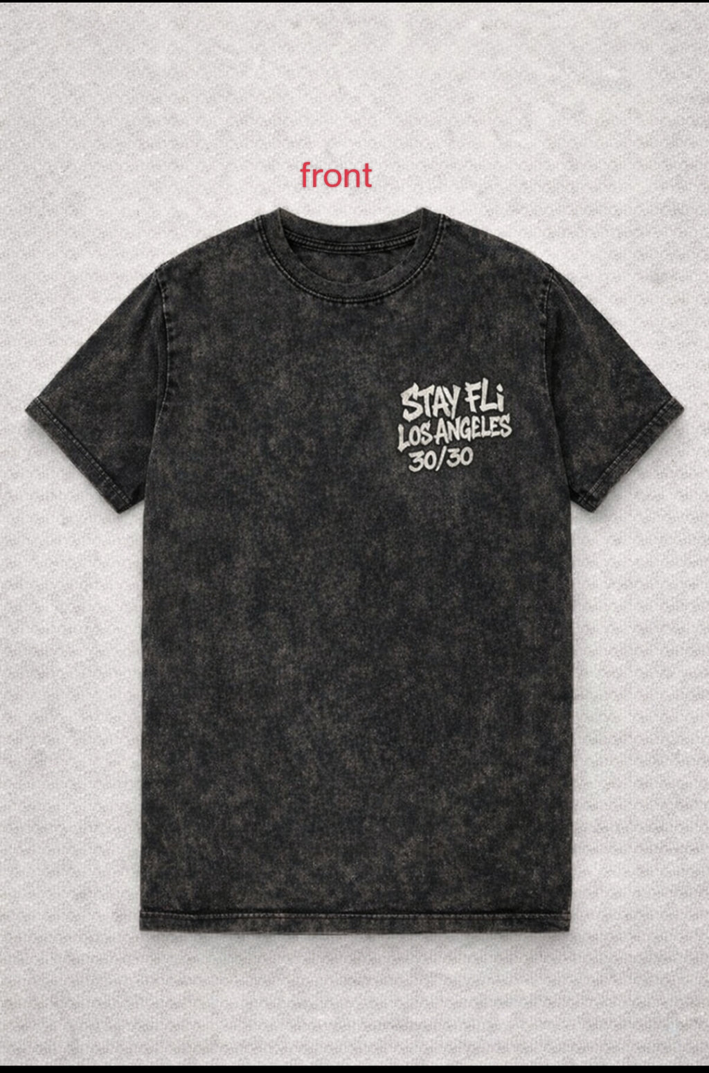 Limited number destressed acid wash trap house T-shirt